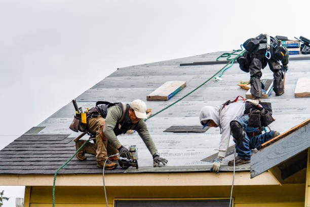 Professional Gutter Installation technician working in Bellmawr, NJ
